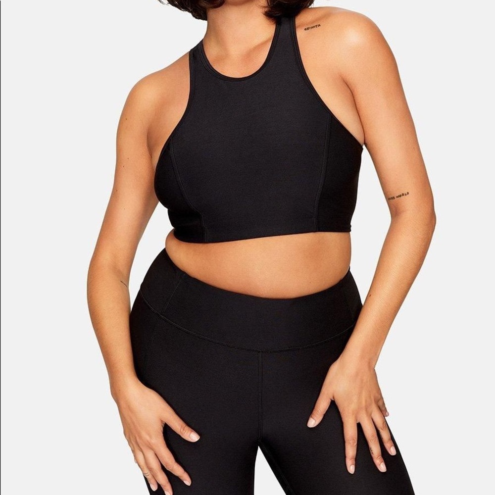 Outdoor Voices Athena Crop Top in Charcoal - Picture 7 of 15